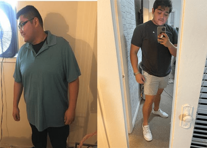 5 feet 8 Male 82 lbs Weight Loss Before and After 300 lbs to 218 lbs