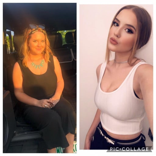 43 lbs Weight Loss 5 foot 8 Female 190 lbs to 147 lbs
