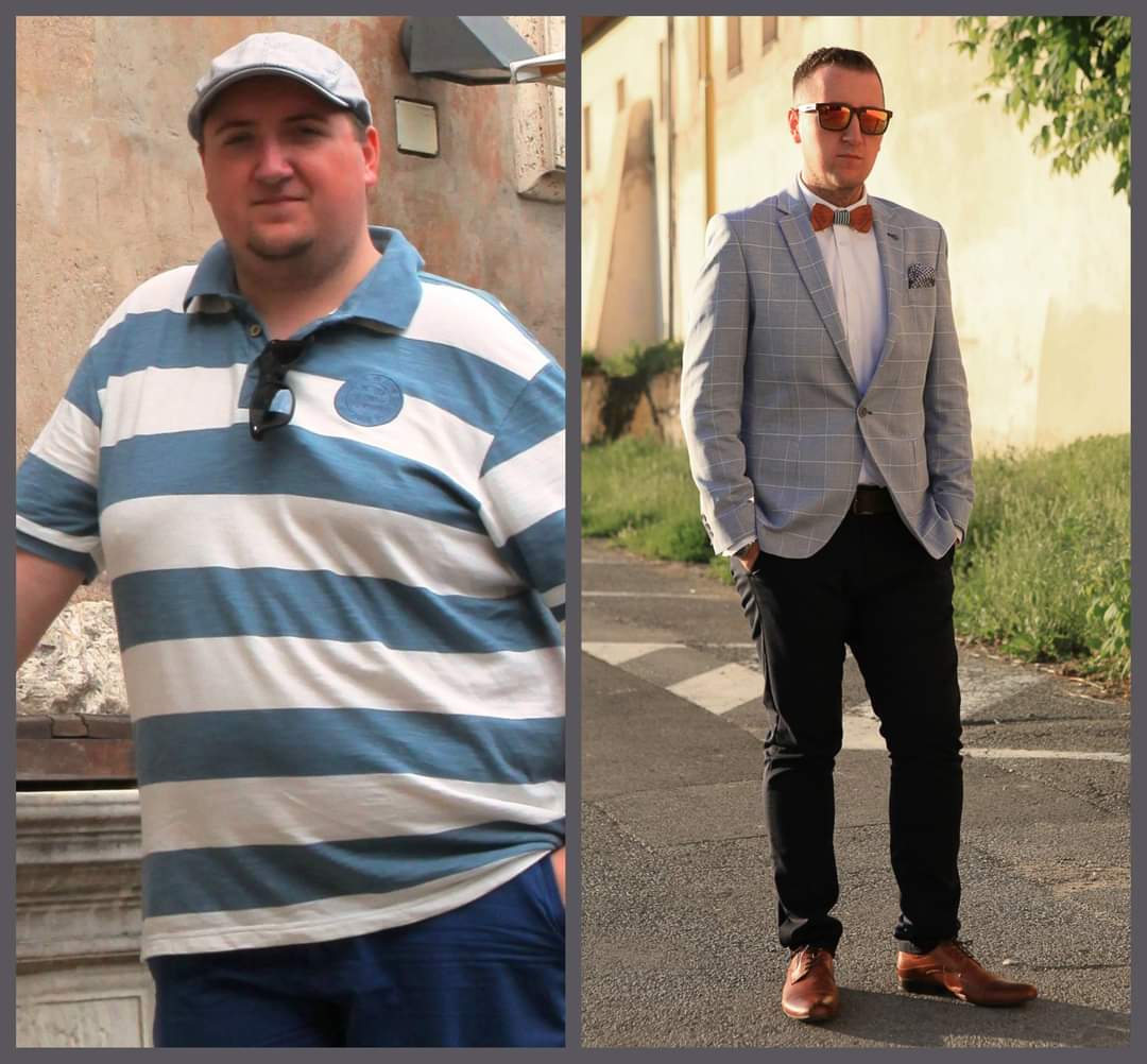 5 feet 11 Male Before and After 103 lbs Weight Loss 288 lbs to 185 lbs