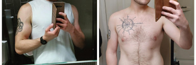 6 foot Male Before and After 23 lbs Weight Loss 212 lbs to 189 lbs