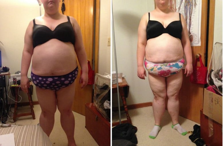 7 Pictures of a 263 lbs 5 feet 5 Female Fitness Inspo