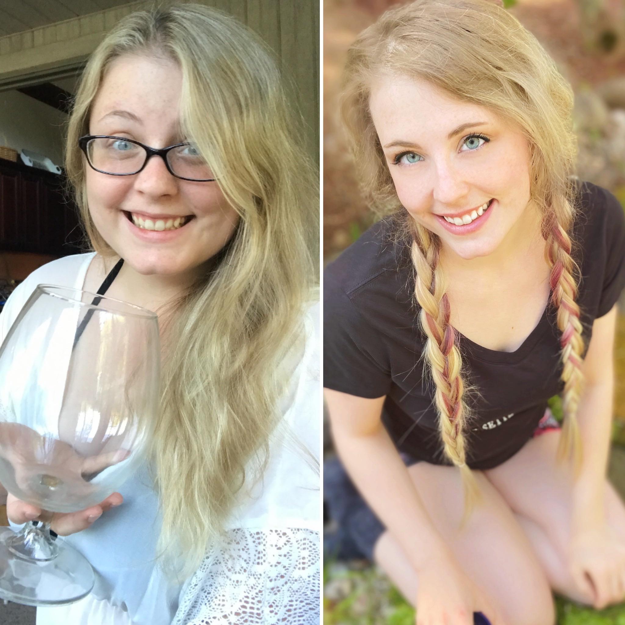 5 feet 4 Female Progress Pics of 55 lbs Weight Loss 180 lbs to 125 lbs