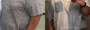 5 feet 10 Male 100 lbs Fat Loss 470 lbs to 370 lbs