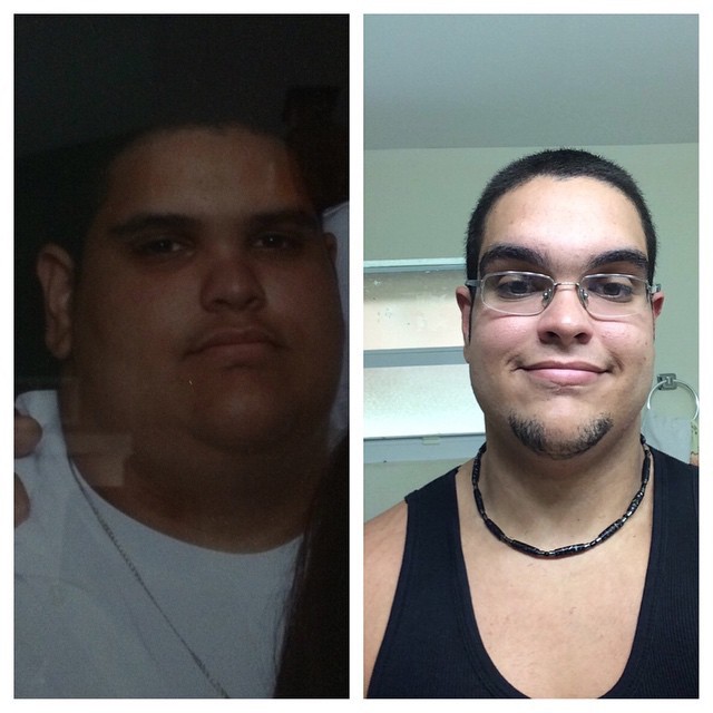 6'1 Male Before and After 50 lbs Weight Loss 296 lbs to 246 lbs