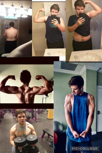 6 feet 2 Male Progress Pics of 60 lbs Fat Loss 250 lbs to 190 lbs