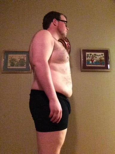 A picture of a 5'11" male showing a snapshot of 252 pounds at a height of 5'11