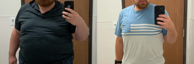 145 lbs Weight Loss 5'9 Male 368 lbs to 223 lbs
