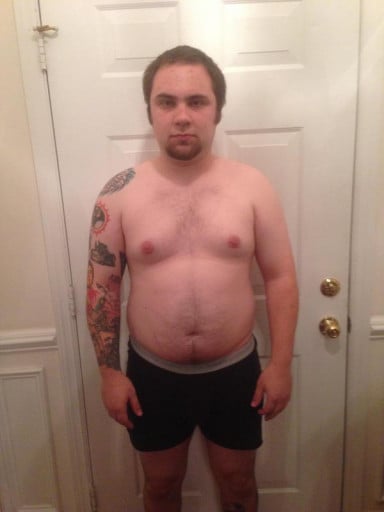 A picture of a 5'10" male showing a fat loss from 209 pounds to 191 pounds. A net loss of 18 pounds.