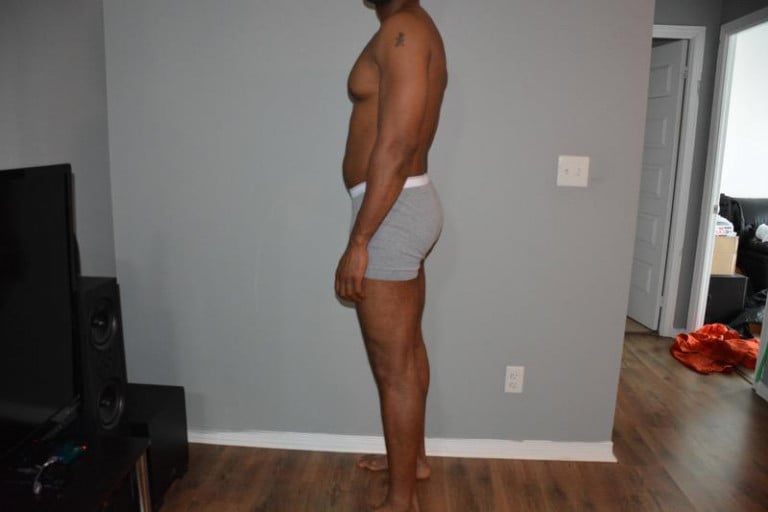 A photo of a 6'7" man showing a snapshot of 248 pounds at a height of 6'7