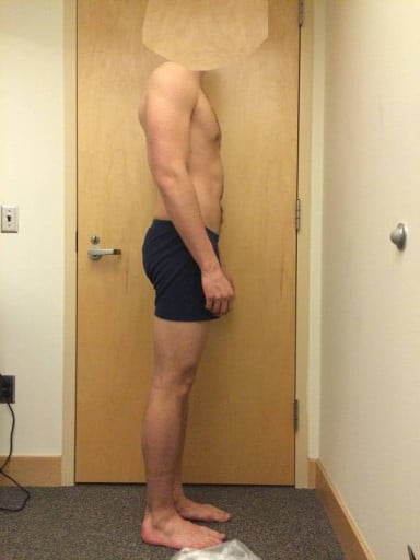 A photo of a 6'2" man showing a snapshot of 188 pounds at a height of 6'2