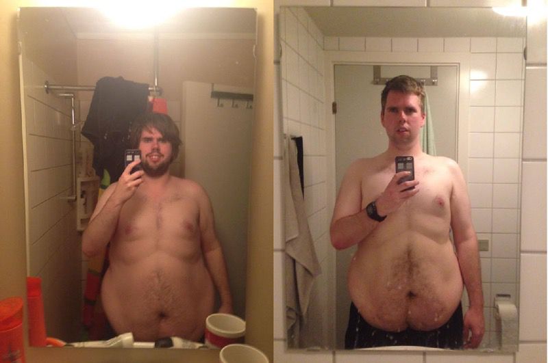 46 lbs Weight Loss 6 feet 2 Male 334 lbs to 288 lbs