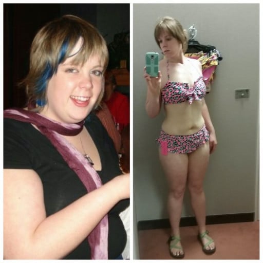 5 foot 9 Female Progress Pics of 84 lbs Weight Loss 250 lbs to 166 lbs