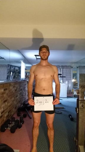 A picture of a 5'9" male showing a snapshot of 140 pounds at a height of 5'9