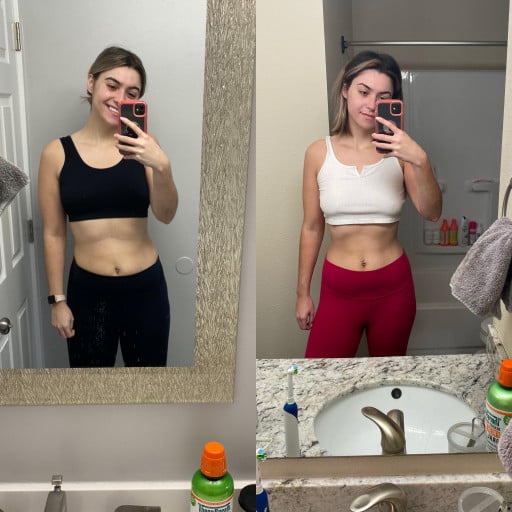 Progress Pics of 18 lbs Weight Loss 5'9 Female 172 lbs to 154 lbs