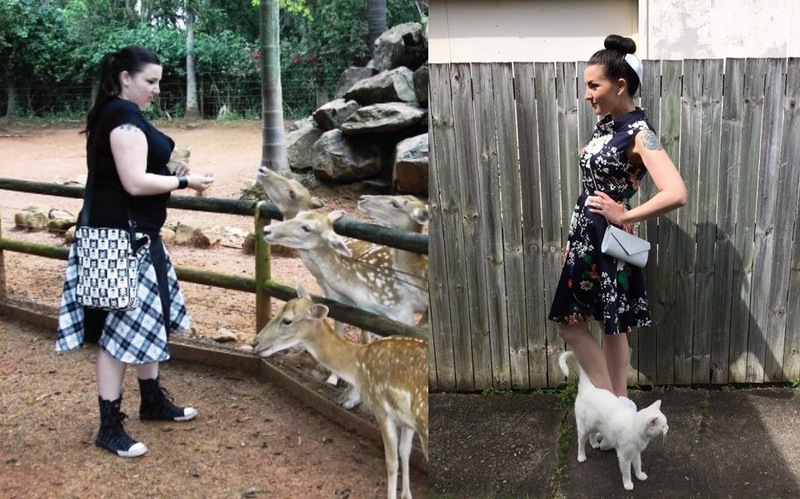 Before and After 100 lbs Fat Loss 5 foot 7 Female 240 lbs to 140 lbs