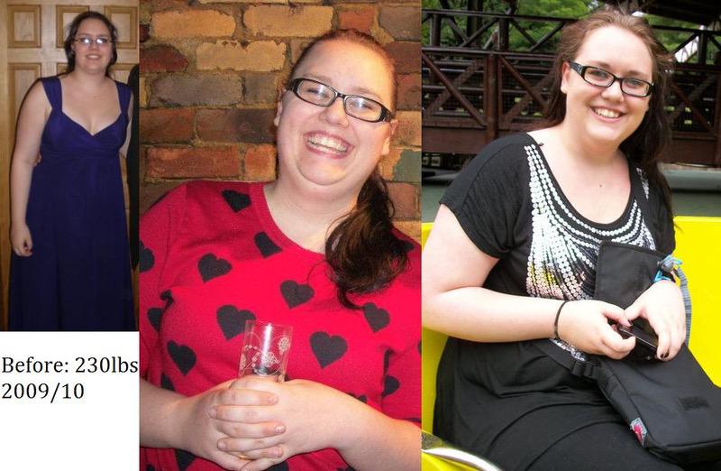 Before and After 42 lbs Fat Loss 5'10 Female 230 lbs to 188 lbs