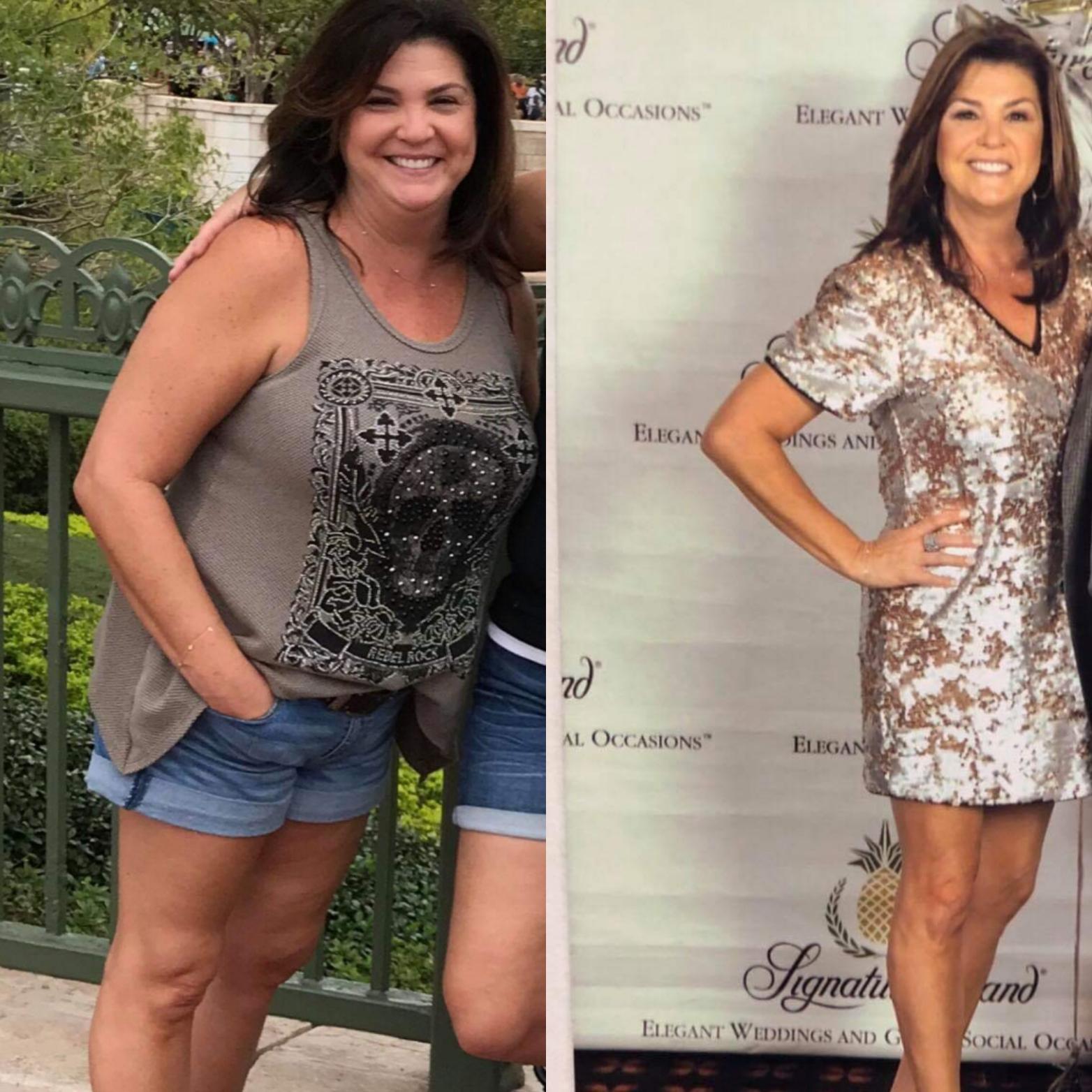 37 lbs Fat Loss Before and After 5'3 Female 167 lbs to 130 lbs