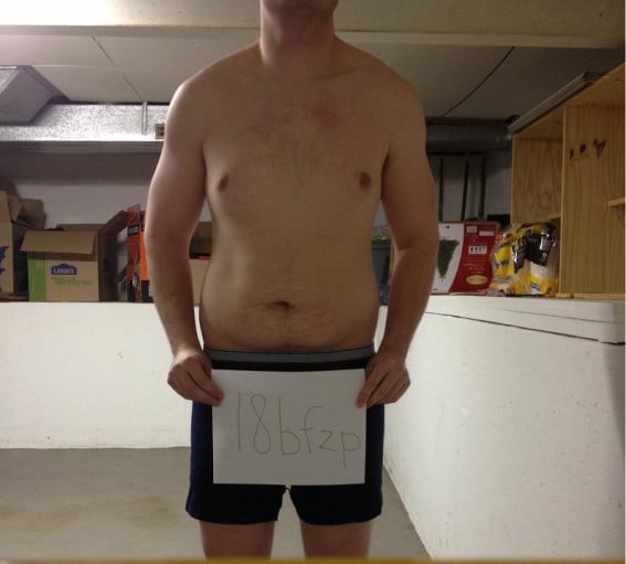 A photo of a 5'11" man showing a snapshot of 200 pounds at a height of 5'11