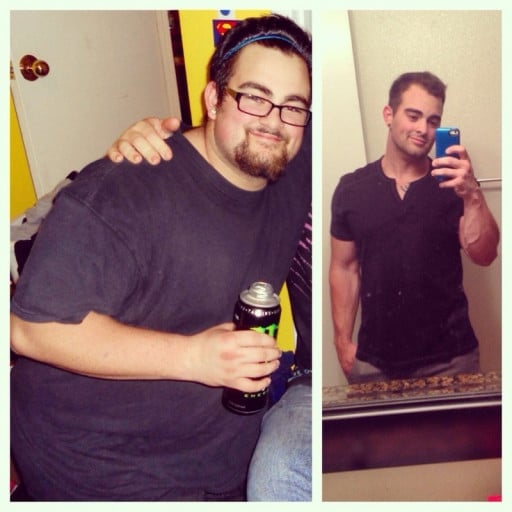 60 lbs Weight Loss Before and After 5 feet 7 Male 245 lbs to 185 lbs
