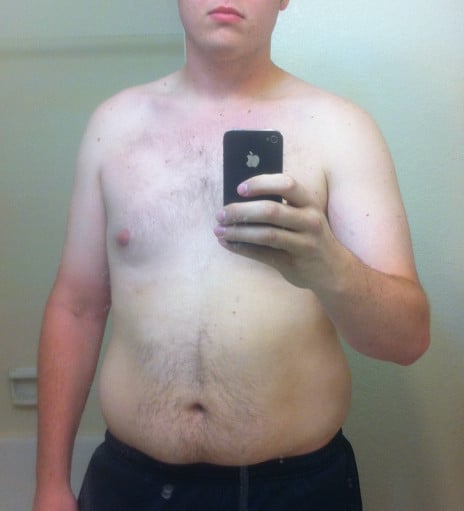 A before and after photo of a 6'2" male showing a weight loss from 245 pounds to 193 pounds. A respectable loss of 52 pounds.