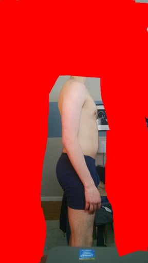A picture of a 5'9" male showing a snapshot of 150 pounds at a height of 5'9