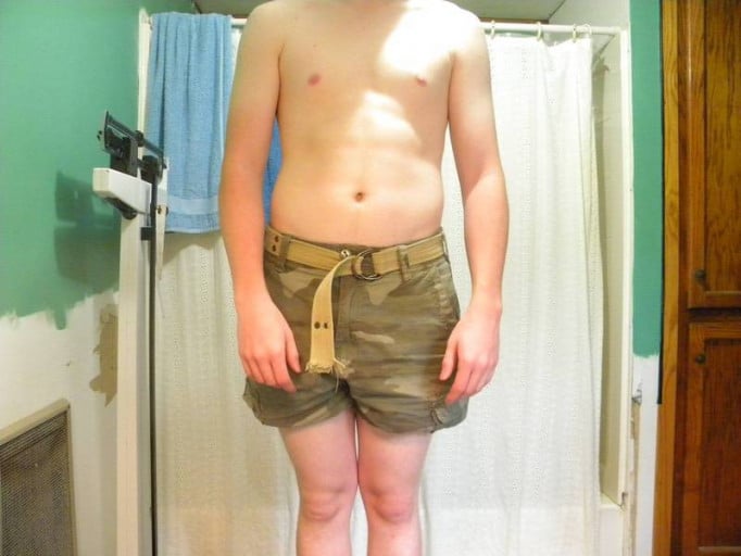 A picture of a 5'7" male showing a snapshot of 150 pounds at a height of 5'7