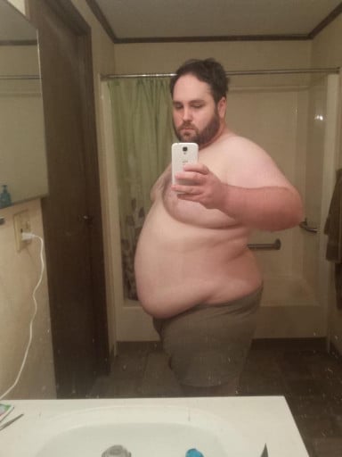 Progress Pics of 29 lbs Fat Loss 5 foot 7 Male 360 lbs to 331 lbs
