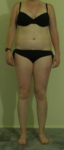 A picture of a 5'6" female showing a snapshot of 162 pounds at a height of 5'6