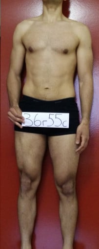 A picture of a 6'3" male showing a snapshot of 200 pounds at a height of 6'3