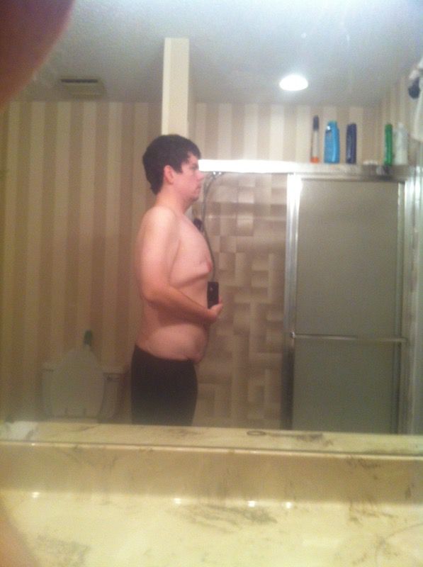 Before and After 180 lbs Fat Loss 6 foot Male 380 lbs to 200 lbs