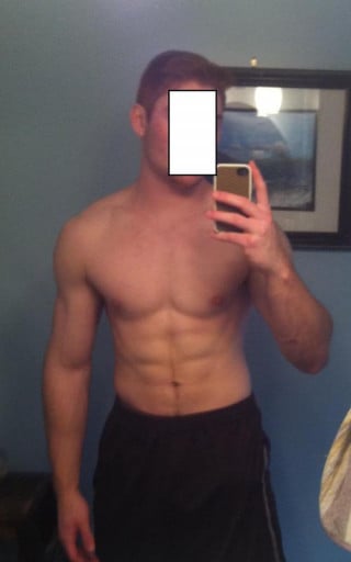 A photo of a 5'9" man showing a weight cut from 195 pounds to 185 pounds. A net loss of 10 pounds.