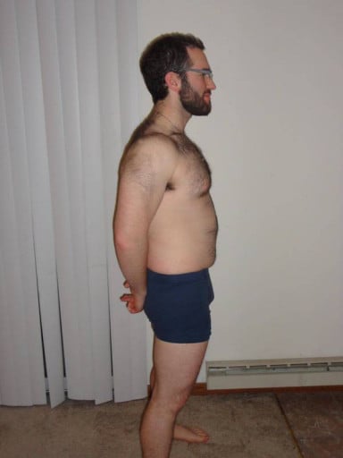 A picture of a 5'7" male showing a snapshot of 163 pounds at a height of 5'7
