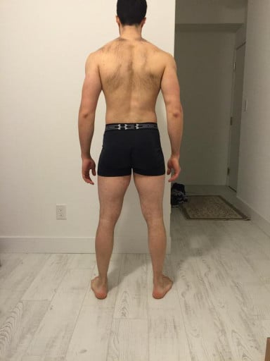 A picture of a 5'11" male showing a snapshot of 188 pounds at a height of 5'11
