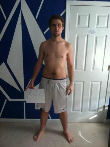 A photo of a 6'0" man showing a snapshot of 190 pounds at a height of 6'0