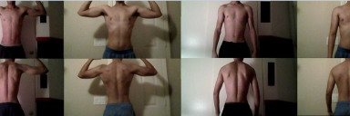 Progress Pics of 25 lbs Weight Gain 6'2 Male 130 lbs to 155 lbs