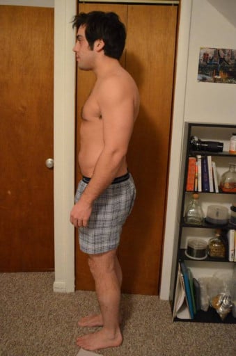 A picture of a 5'10" male showing a snapshot of 192 pounds at a height of 5'10