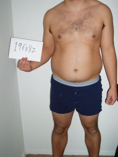 A picture of a 5'10" male showing a snapshot of 208 pounds at a height of 5'10