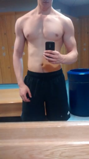 6'3 Male 37 lbs Muscle Gain Before and After 143 lbs to 180 lbs