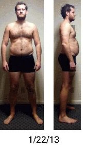 A photo of a 6'2" man showing a weight cut from 221 pounds to 178 pounds. A net loss of 43 pounds.