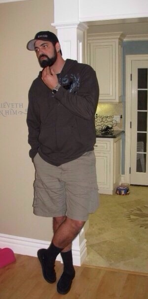 Before and After 70 lbs Weight Loss 6 foot 10 Male 300 lbs to 230 lbs