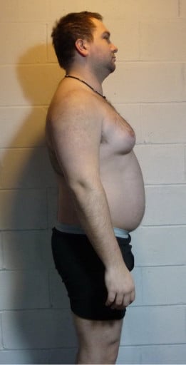 A progress pic of a 6'0" man showing a snapshot of 241 pounds at a height of 6'0