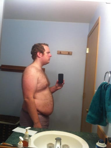 A picture of a 5'10" male showing a snapshot of 245 pounds at a height of 5'10