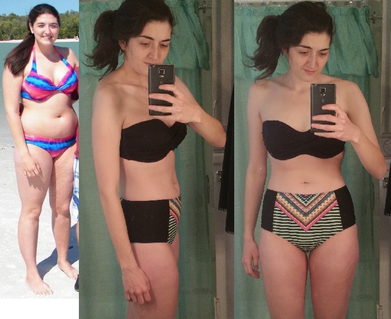 5 foot 10 Female Progress Pics of 95 lbs Fat Loss 245 lbs to 150 lbs