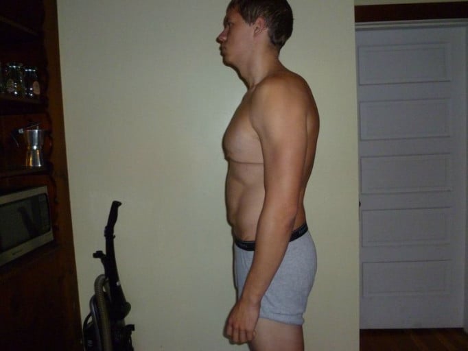 A progress pic of a 6'0" man showing a snapshot of 189 pounds at a height of 6'0