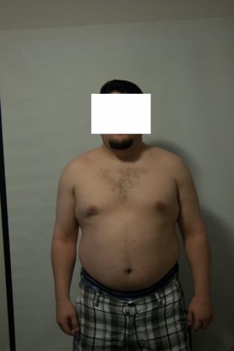 A progress pic of a 5'10" man showing a weight cut from 244 pounds to 193 pounds. A respectable loss of 51 pounds.