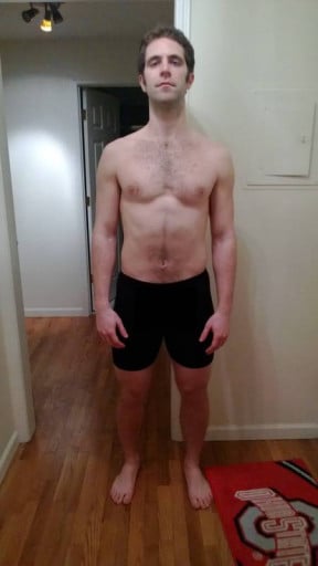 A photo of a 6'0" man showing a snapshot of 195 pounds at a height of 6'0