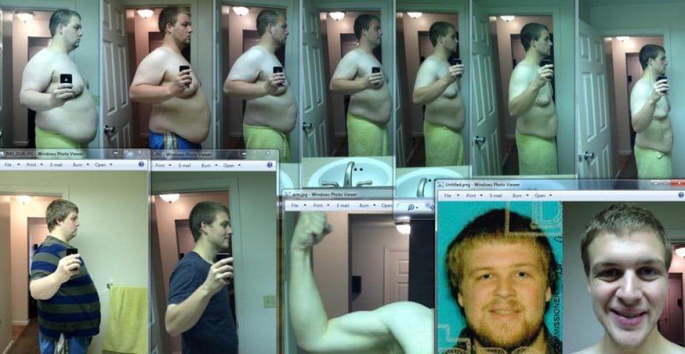 6 feet 2 Male Progress Pics of 123 lbs Fat Loss 369 lbs to 246 lbs