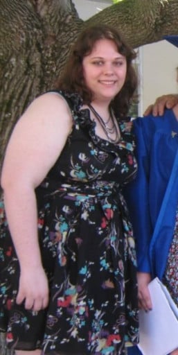 A progress pic of a 5'6" woman showing a weight loss from 248 pounds to 198 pounds. A total loss of 50 pounds.