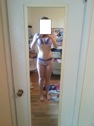 5'7 Female 24 lbs Fat Loss Before and After 167 lbs to 143 lbs