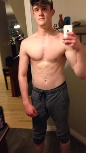 6'3 Male 24 lbs Weight Gain Before and After 138 lbs to 162 lbs